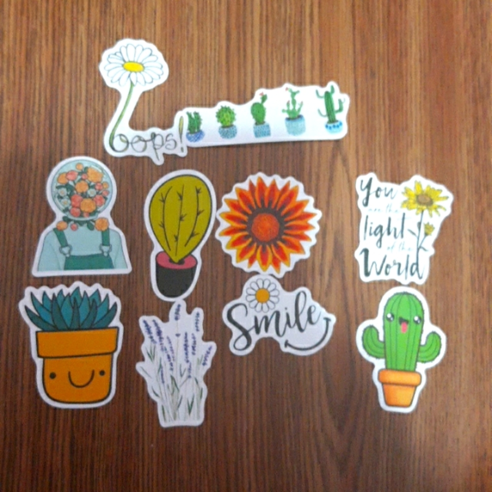 Flower stickers